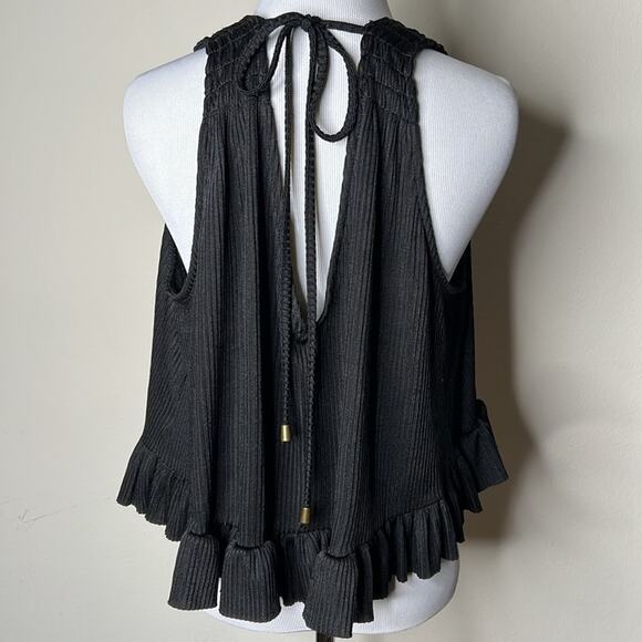 Free People No Excuses Black Ribbed Tank - Picture 7 of 10